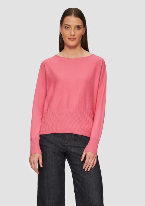 Produktbild s.Oliver Strickpullover Strickpullover mit Strukturmuster am Saum (48)