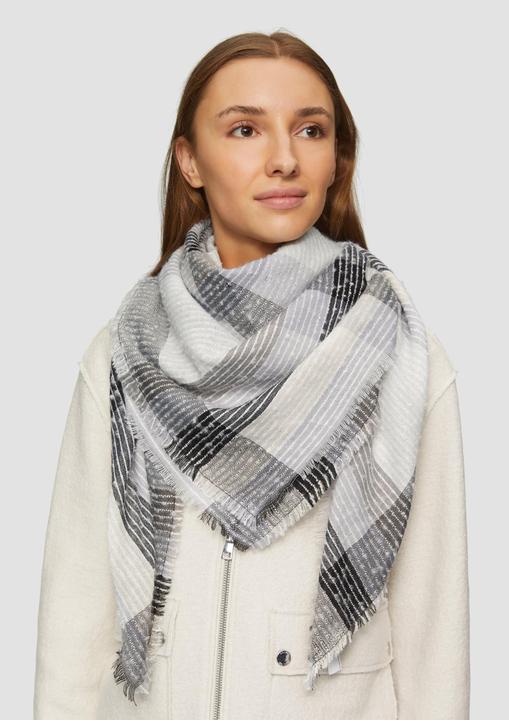 Actual product image S.Oliver Schal Quadratischer Schal mit Karomuster
