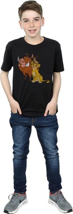 Actual product image The Lion King Boys Simba, Timon And Pumbaa Cotton T-Shirt (128)
