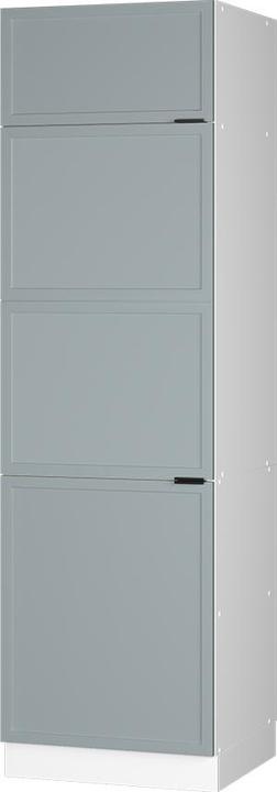 Blau, hellblau-grau, Weiss