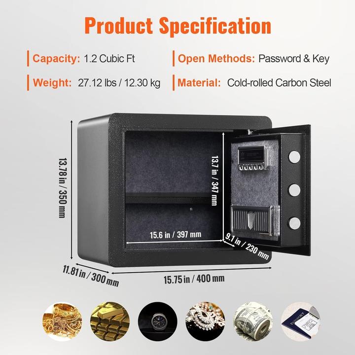 Actual product image Vevor Heimtresor (34 l)