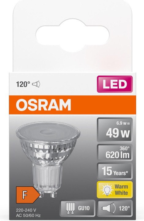 Produktbild Osram Led Star Par16 (GU10, 6.90 W, 620 lm, 1 x, F)