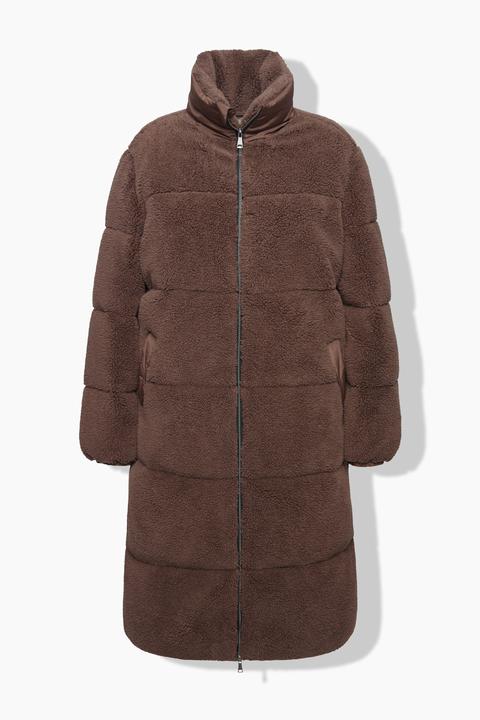 Actual product image Studio Untold Teddy Quilted Zip Front Coat