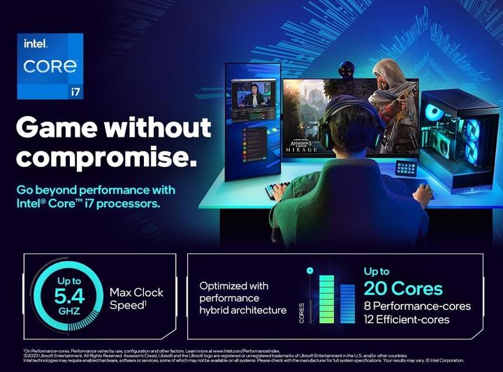 Immagine prodotto Intel i7-14700 (LGA 1700, 2.10 GHz, 20 -Core)