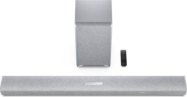 Sharp Speakers HT-SBW55121(SL) Q 5.1.2 Dolby Atmos/ DTS:X Soundbar with Wireless Subwoofer, Silver | (114 W, 5.1.2 Canal)