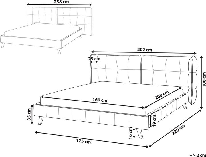 Produktbild Beliani Senlis (160 x 200 cm)