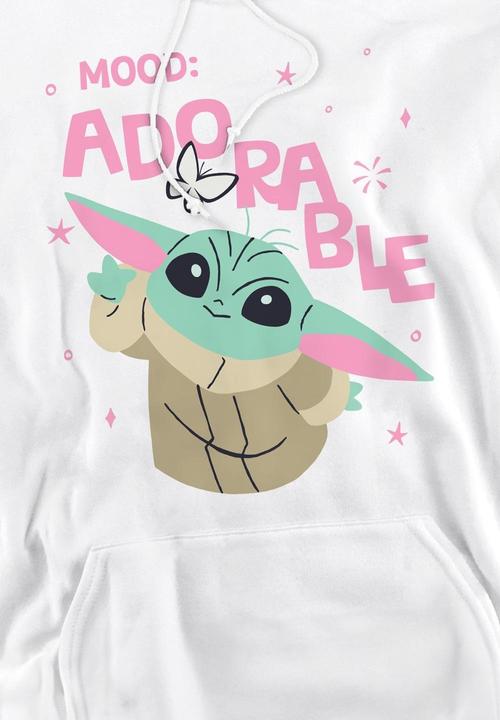 Immagine prodotto Star Wars Mood Adorable Felpa con Cappuccio Grogu Uomo (L)
