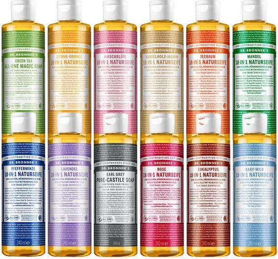 Produktbild Dr. Bronner's 18-IN-1 Pfefferminze (Flüssigseife, 240 ml)