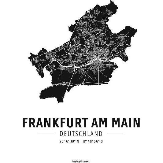 freytag&b.Frankfurt am Main, Designpost, Landkarte