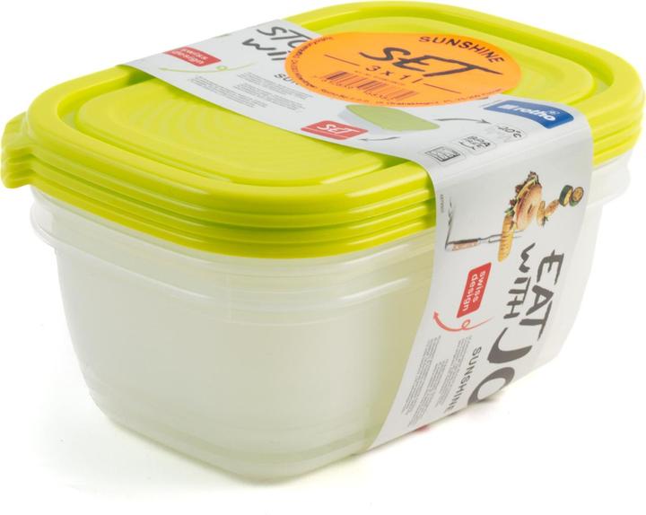Actual product image Rotho FOOD BOX SUNSHINE SET 1.0 3PCS (1 l)