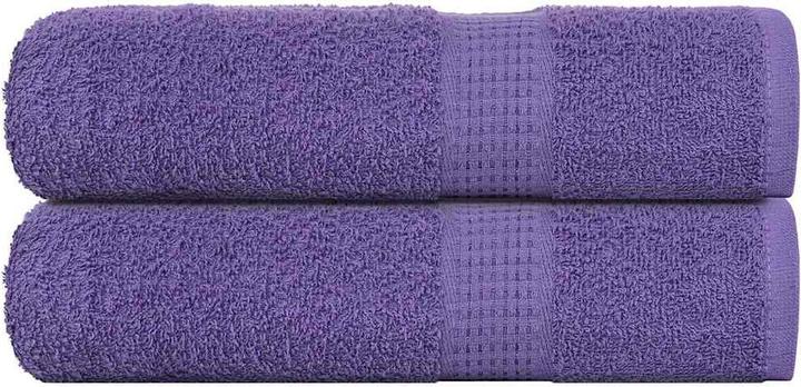 Actual product image vidaXL Towels 2 pcs. Purple 50x100 cm 360 g/m² 100% cotton bath towel (50 x 100 cm)