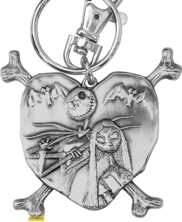 Immagine prodotto Monogram Int. Portachiavi in metallo Nightmare Before Christmas Jack e Sally nel cuore