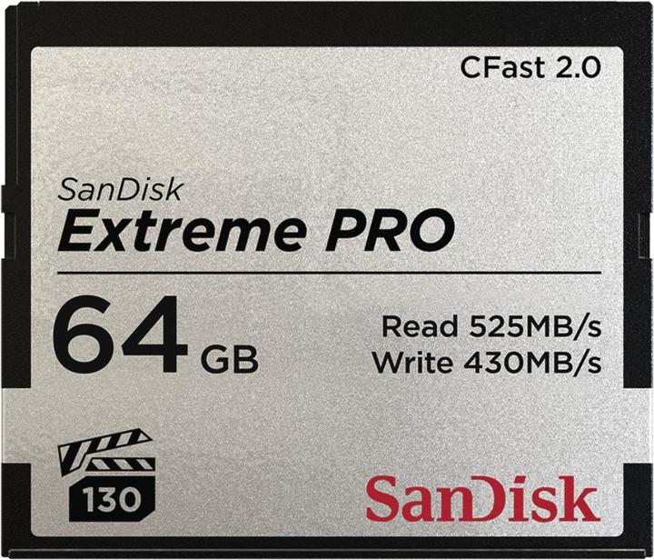 Produktbild SANDISK CFast Card Extreme Pro 64GB (64 GB, CFast 2.0)