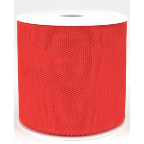 Actual product image Goldina Decorative ribbon tulle 100mmx50m red (1x)