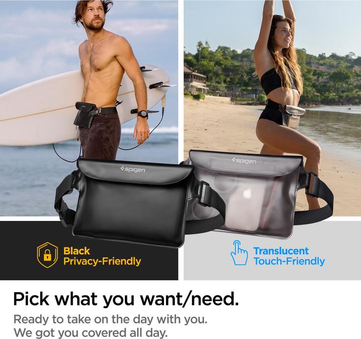 Produktbild Spigen Wasserdichte Universal-Gürteltasche schwarz