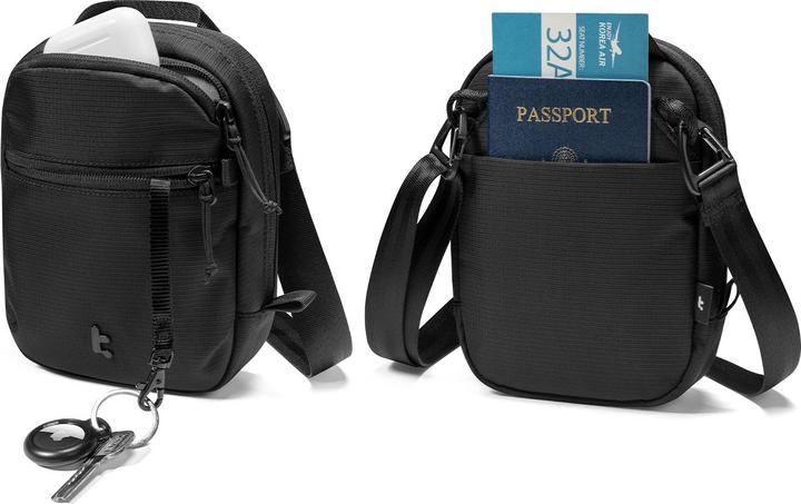 Actual product image Thule tomtoc Aviator T37 Travel Crossbody Bag schwarz / Reise-Umhängetasche / 1,3l (1.30 l)