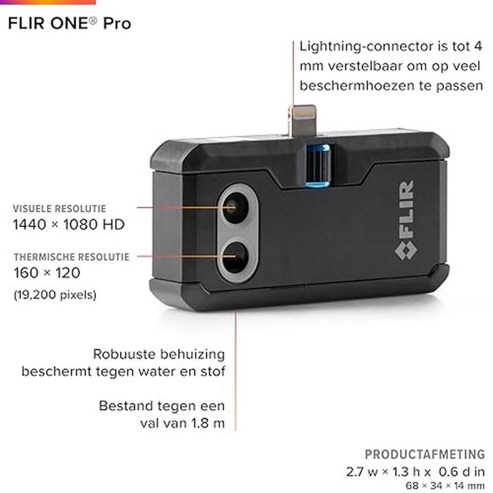 Actual product image Flir One Pro iOS Lightning