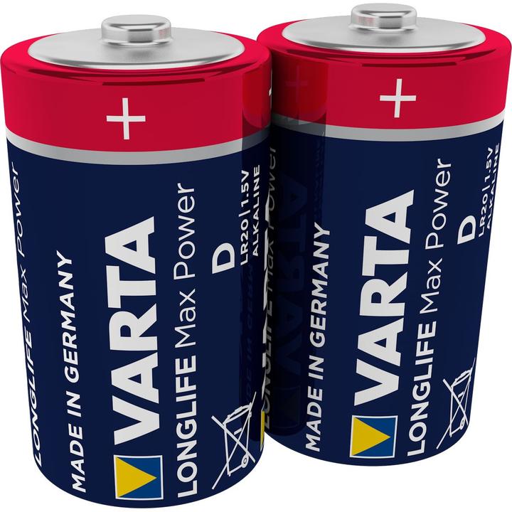 Produktbild Varta Longlife Max Power (2 Stk., D, 16500 mAh)