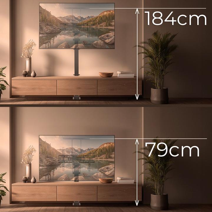 Actual product image Maclean Uchwyt do telewizora MC-866T, elektryczny, wysuwany, TUYA (Table)