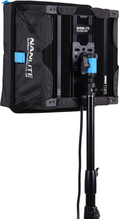 Image du produit Nanlite Boîte à lumière à déclenchement rapide avec cage à oeufs pour PavoSlim 60B/60C (Boîte à lumière, 34.50 cm)