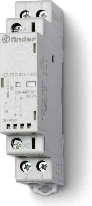 Produktbild Finder Modular contactor 2NO 25A 24V ac/dc
