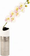 Image du produit IKO Vase moderne argent / blanc motif h = 30cm (1 x)