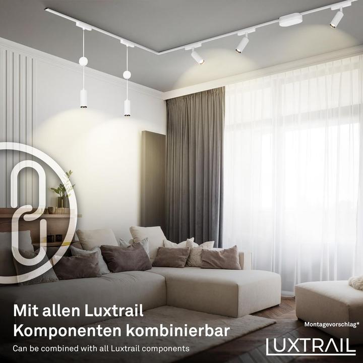 Actual product image Briloner Luxtrail 48V Schienensystem, Set, 5m, Weiss, 8xLED/5W