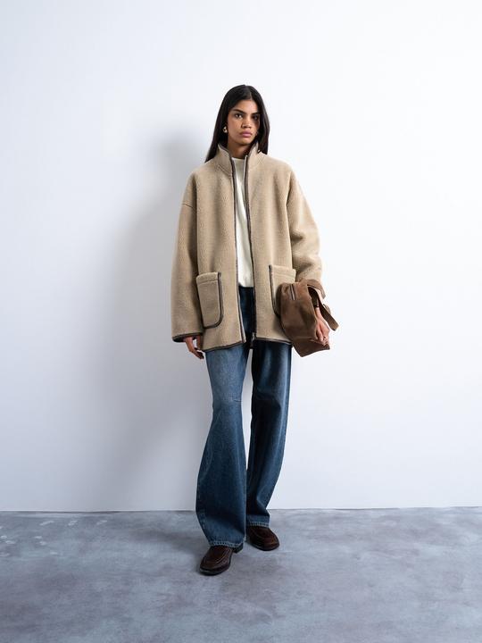 Actual product image Spokey Hoch geschlossen Jacke Teddyfell Jacke (S)