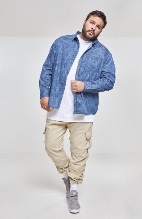 Produktbild Urban Classics Printed Paisley Denim Shirt (S)