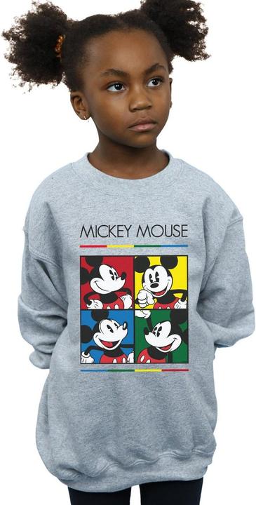 Produktbild Disney Mickey Mouse Square Colour Sweatshirt Mädchen (140, 146)