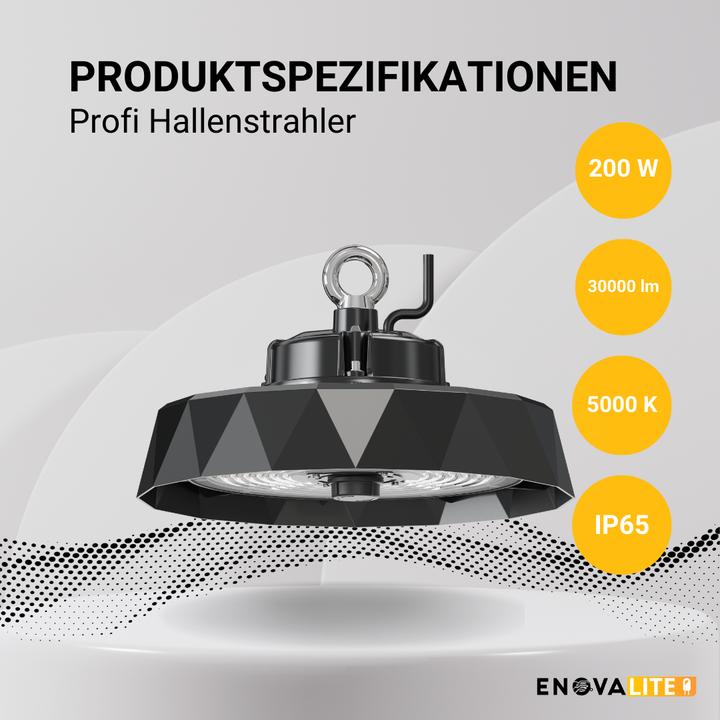 Actual product image Enovalite ELED 500132 - LED-HighBay PRO, 200 W, 30000 lm, 5000 K, IP65 (30000 lm)