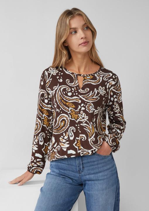 Immagine prodotto s.Oliver T-Shirt Gemusterte Bluse im Relaxed Fit (34)