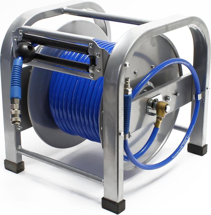Produktbild Wiltec Automatischer Druckluft Schlauchaufroller 30 m 12 bar Schlauchtrommel