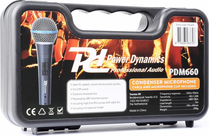 Produktbild Power Dynamics Kondensatormikrofon PDM660