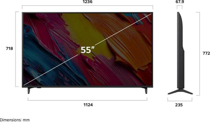 Image du produit LG 55QNED70A6A (55", QNED, 4K, 2025)