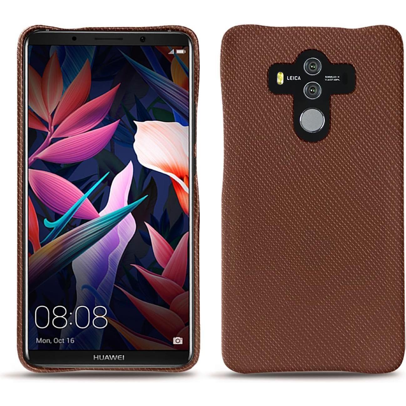 Noreve Lederschutzhülle (Huawei Mate 10 Pro), Smartphone Hülle, Braun