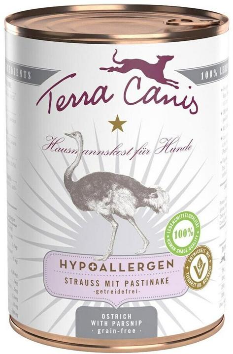 Immagine prodotto Terra Canis Ipoallergenico - Struzzo con pastinaca senza cereali (Adulto, 1 pz., 470 g)