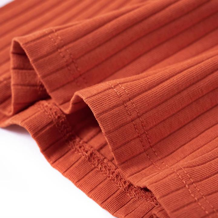 Produktbild vidaXL Kinder-Langarmshirt Dunkelorange 92,Material: 95