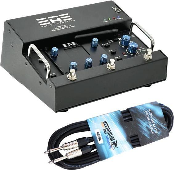 Elite Acoustics Digitalmixer-Pedal StompMix X6 mit Kabel