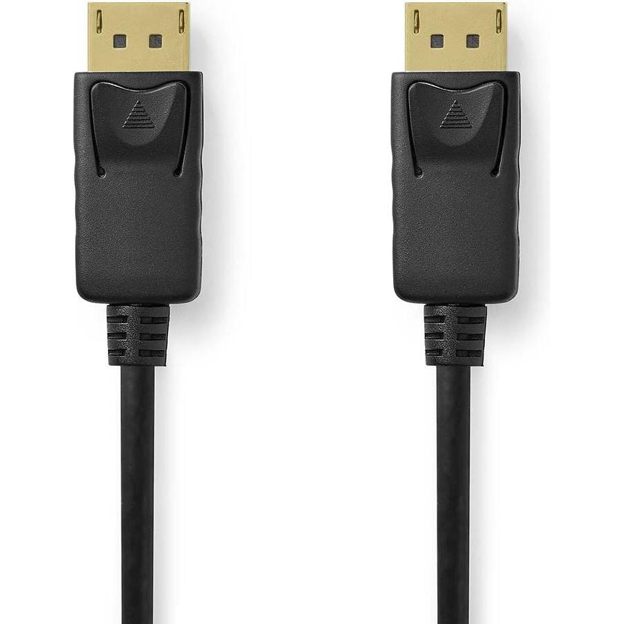 Nedis Displayport-Kabel DisplayPort Stecker DisplayPort Stecker 8K@60Hz Vergoldet 2.00 m (2 m, DisplayPort), Video Kabel