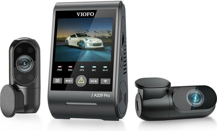 Actual product image Viofo A229 Pro 3CH (Built-in display, Built-in microphone, Wi-Fi, 4K)