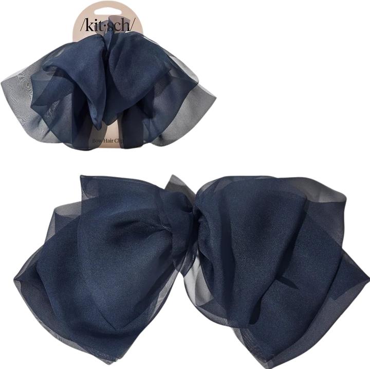 Produktbild Kitsch Haarspange Chiffonschleife Blaue Orchidee (1 Stk.)