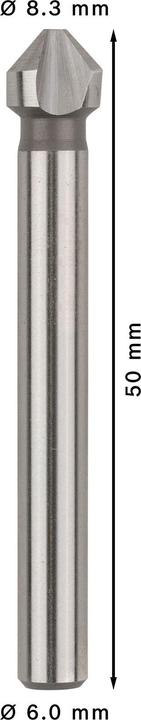 Produktbild Bosch Professional Zubehör PRO Soft Metal HSS Kegelsenker, 8,3 x 50 mm, M4 (6 mm)
