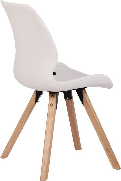 Image du produit CLP Chaise Luna similicuir, blanc