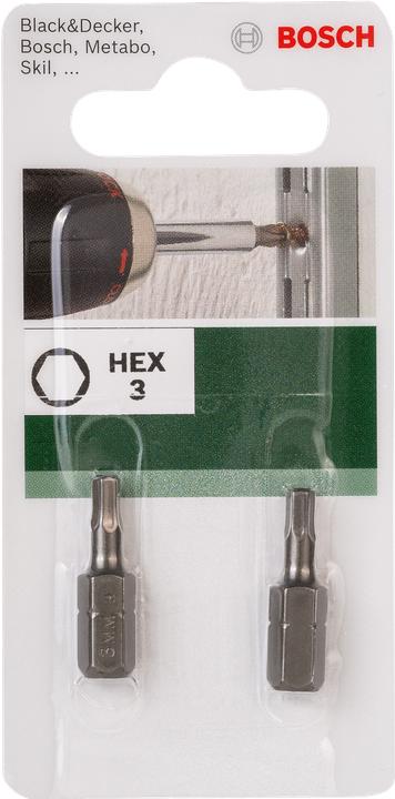 Image du produit Bosch Zubehör Embout de vissage standard HEX (3 ∙ 3)