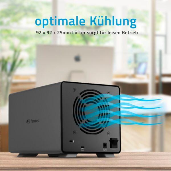 Produktbild Fantec MB-X4U31 4x 3,5 Gehäuse (3.5")