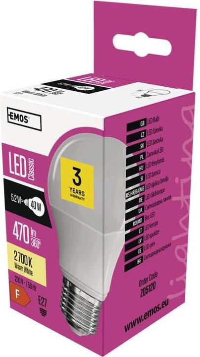Produktbild Emos ZQ5120 (E27, 470 lm, 1 x)