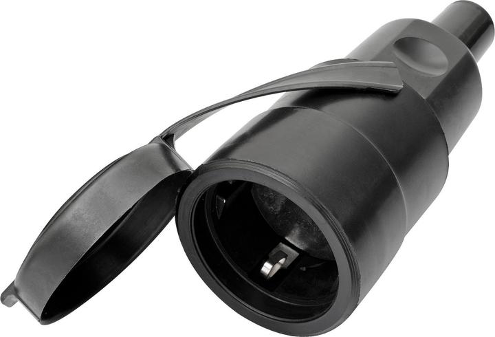 Image du produit Kalthoff Raccord de construction/industriel 10-/16 A 250 V noir IP44 caoutchouc plein