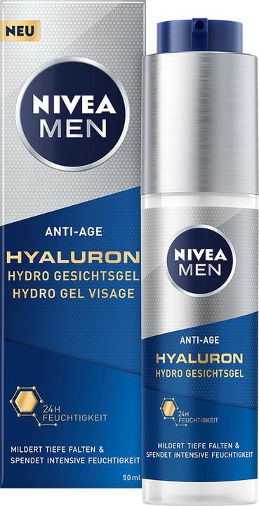 Produktbild NIVEA MEN Anti-Age Hyaluron Hydro Gesichtsgel (50 ml, Gesichtsgel)