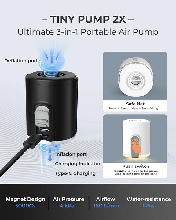 Image du produit Flextailgear Portable 3-in-1 Air Pump